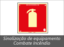 Sinalização de equip. Combate Incêndio