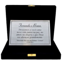 Placas de homenagens personalizadas com kit estojo Placas de homenagens personalizadas com kit estojo